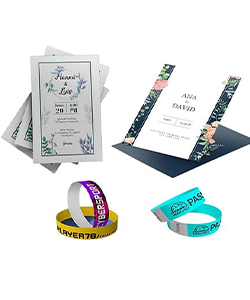 Invitaciones Híbridas con pulseras para acceso